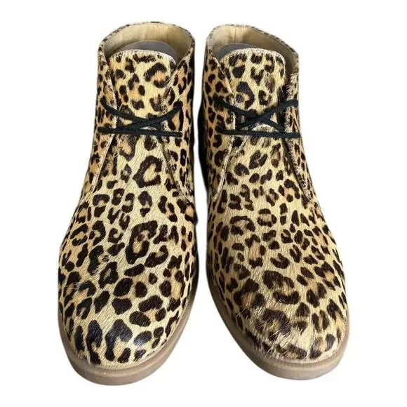 Hush Puppies Women’s Bailey Chukka Animal Print Calf Hair Boots Size-9 - Picture 3 of 9